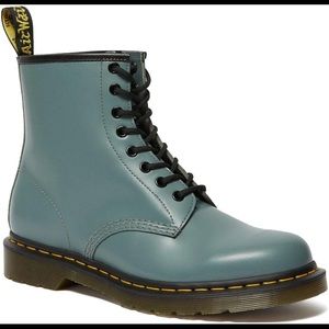 Like New Dr. Martens 1460 Boots Steel Grey/Light Blue US Size 6
